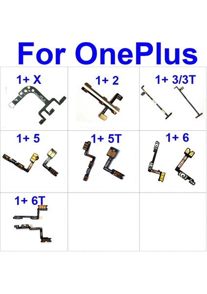 Güç Sesi Yan Düğmeler Flex Kablo Oneplus One Plus x 2 3 5 6 3t 5t 6t Açma Kapama Kontrol Tuşları Yan Güç Sesi Felx Şerit (Yurt Dışından)