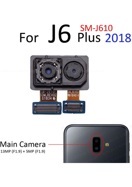Arka Ön Bakan Selfie Büyük Küçük Arka Ana Kamera Modülü Şerit Flex Kablo Parçaları Samsung Galaxy J2 Pro J4 J6 Artı J8 2018 (Yurt Dışından) fırsatları