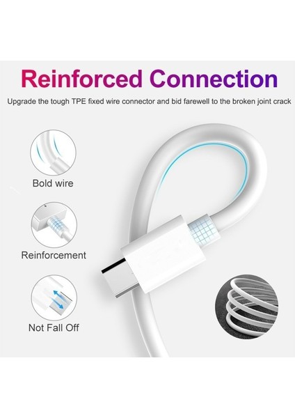 Apple iPad Macbook Pro Için USB C Şarj Veri Kablosu Huawei Xiaomi Samsung Cep Telefonu Pd Hızlı Şarj USB Tip-C Güç Kablosu (Yurt Dışından) fırsatları