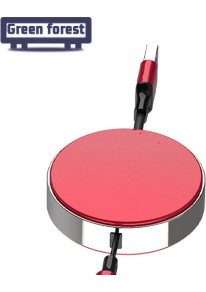 Yeşil Orman Şarj Kablosu 3'ü 1 Arada Kararlı Çıkışlı Işıklı Şarj Kablosu (Yurt Dışından) modelleri