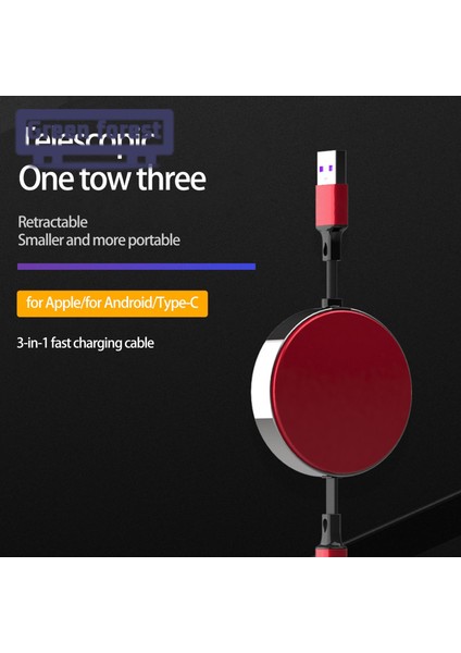 Yeşil Orman Şarj Kablosu 3'ü 1 Arada Kararlı Çıkışlı Işıklı Şarj Kablosu (Yurt Dışından) indirimleri