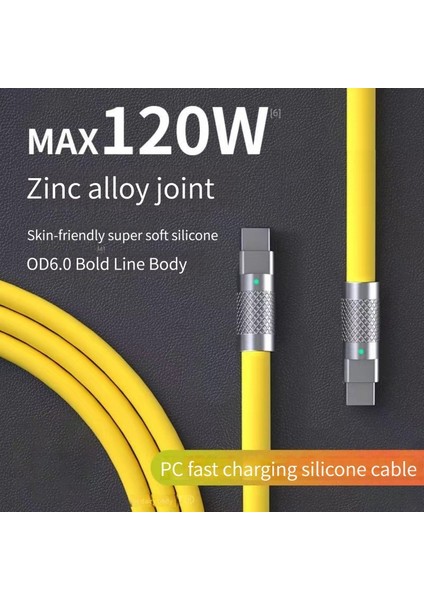 120W 6A Pd 100W USB C USB C Tipi Kablo Hızlı Şarj Telefon Şarj Cihazı Veri Kablosu Huawei Xiaomi Redmi Için Samsung S2 (Yurt Dışından) fiyatları