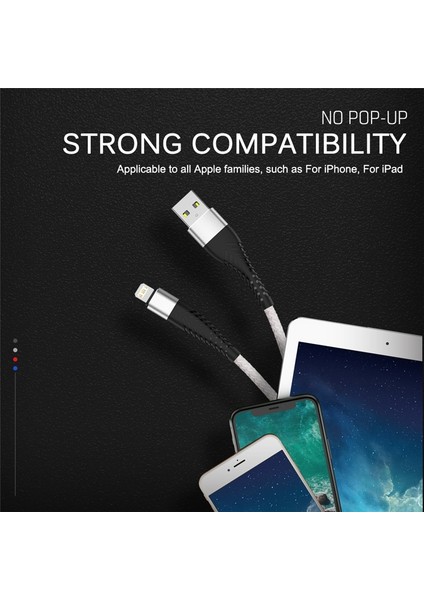 3A Hızlı Şarj USB Kablosu iPhone 14 13 12 11 Pro x Max 6 7 8 Apple iPad Kökenli Kurşun Cep Telefonu Kablosu Veri Şarj Kablosu 3 M (Yurt Dışından) indirimleri