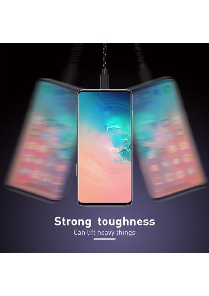 Naylon Örgülü Mikro USB Kablosu Data Sync USB Şarj Aleti Kablosu Samsung S7 Htc Lg Huawei Xiaomi Tablet Android USB Telefon Kabloları (Yurt Dışından) fırsatları