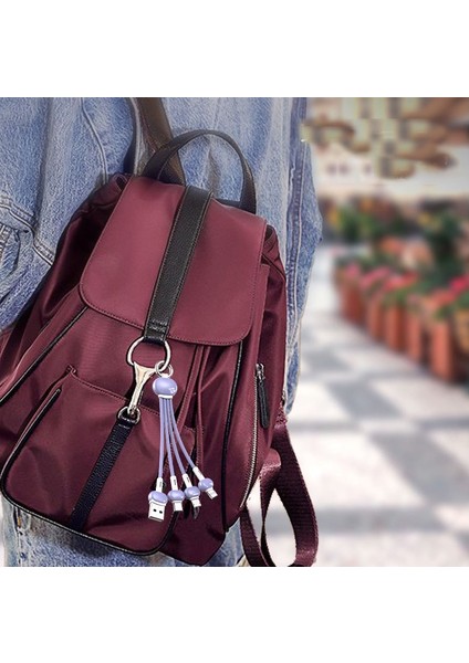 3'ü 1 Arada Çok Bağlantı Noktalı Hızlı Şarj Veri Kablosu / 3.4A Anahtarlıklı Cep Telefonu Şarj Kablosu (Yurt Dışından) indirimleri