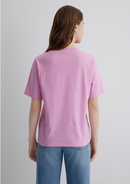 Baskılı Pembe Tişört 1613174-70972 fırsatları