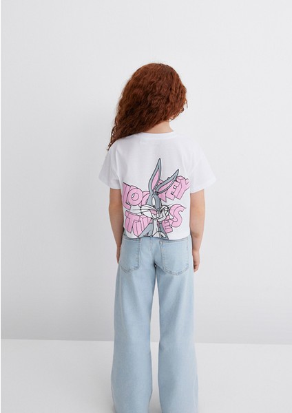Bugs Bunny Baskılı Beyaz Tişört 7610304-620 fiyatları