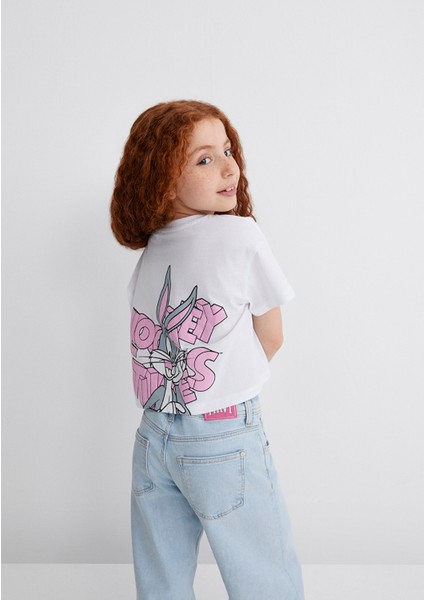 Bugs Bunny Baskılı Beyaz Tişört 7610304-620 modelleri