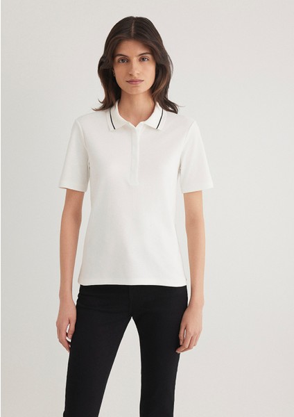 Ekru Polo Tişört 1612913-70057 fırsatları