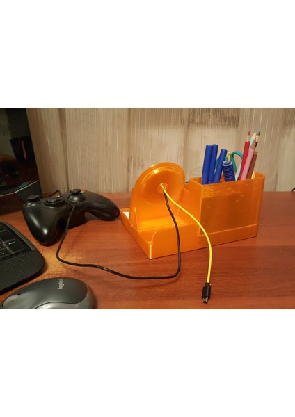 All-One Desk Organizatörü: Kablosuz Şarj Telefonu Stand V2 ile Kalem Tutucu THN2456745