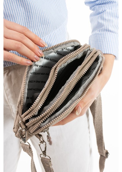 M 231 Mega Bag Krinkıl Kumaş El Omuz Çantası, Telefonluk (Yatay), Clutch fiyatları