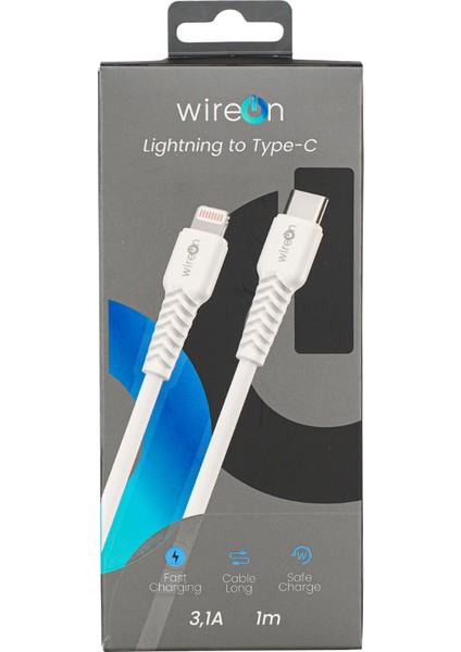 Lightning(Iphone) Type-C Örgülü Şarj Kablosu (3.1A - 1 Metre ) Lightning To Type-C Fast Charching
