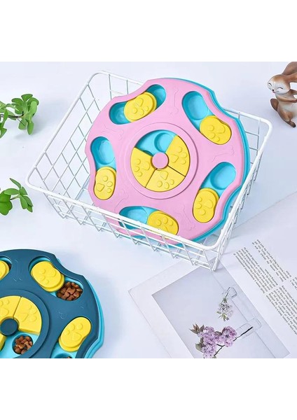 Pet Yavaş Gıda Köpek Kase Oyuncak Pet Köpek Kase Sürgülü Gıda Arama Çok Fonksiyonlu Yiyecek Kutusu Pembe modelleri