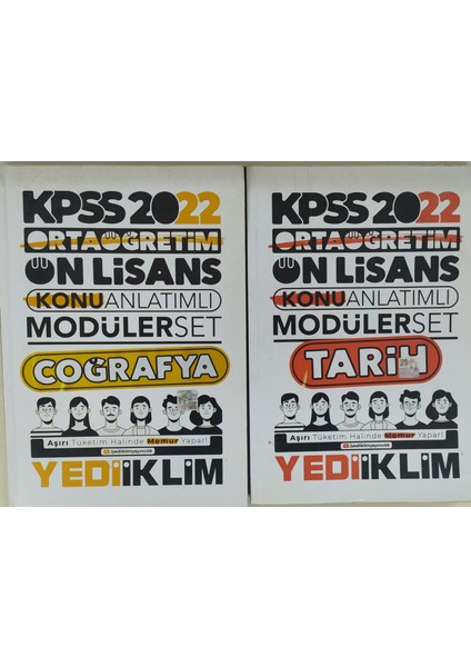 Yediiklim Yayınları Kpss 2022 Ortaöğretim Ön Lisans - Genel Kültür Konu Anlatımlı Coğrafya- Tarih