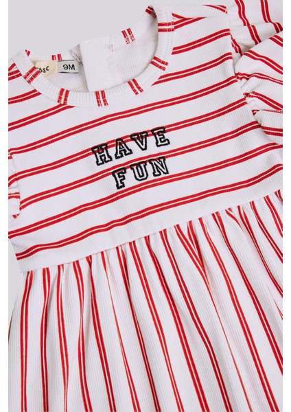 Bg Store Kız Bebek Çizgili Elbise modelleri