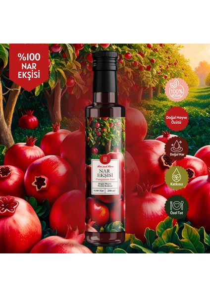 Nar Ekşisi - Doğal, Katkısız, Şeker İlavesiz, 250 ml