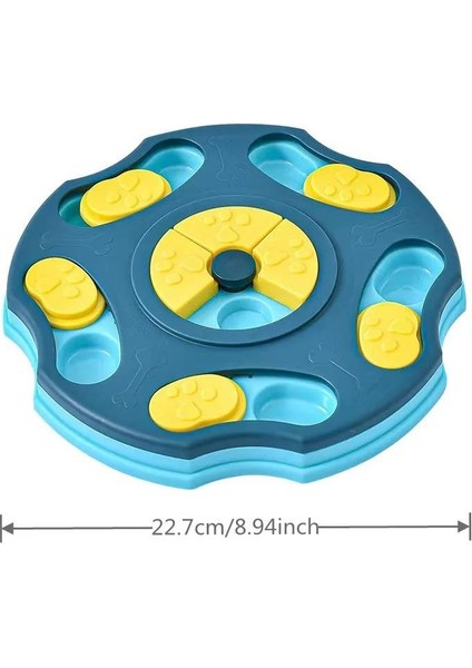 Pet Yavaş Gıda Köpek Kase Oyuncak Pet Köpek Kase Sürgülü Gıda Arama Çok Fonksiyonlu Yiyecek Kutusu Mavi modelleri