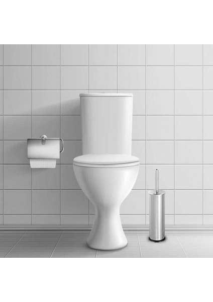 Bysevil Paslanmaz Çelik Wc Fırçalık | Sızdırmaz Krom Tuvalet Fırçası | Klozet Fırçası | Metal Saplı fiyatları