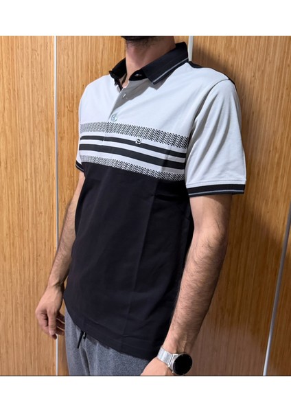 Zamur Düğmeli Polo Yaka T-Shırt Desenli modelleri