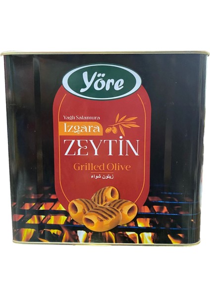 Yağlı Salamura Izgara Zeytin 6 kg Teneke