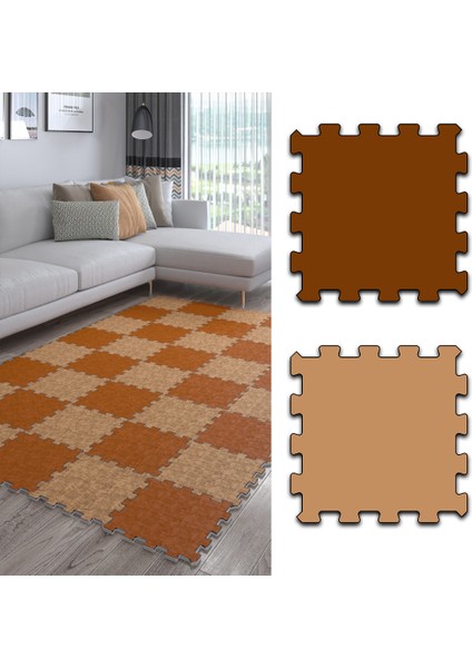 Dijital Baskılı Düz Desenli Mutfak-Oturma Odası-Salon Halısı/yapboz Halı/puzzle Halı/ Japon Halı