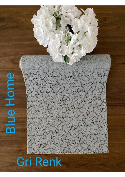 Dantel Pvc Buz Dolabı Ayakkabılık Raf Dolap Çekmece Örtü / Eni : 50 cm x 5 mt Renk Gri GÜL05