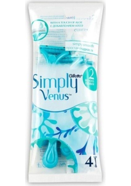 Riviera Kadın Tıraş Bıçağı 2'li ve Simply Venus 2 Kullan At Tıraş Bıçağı
