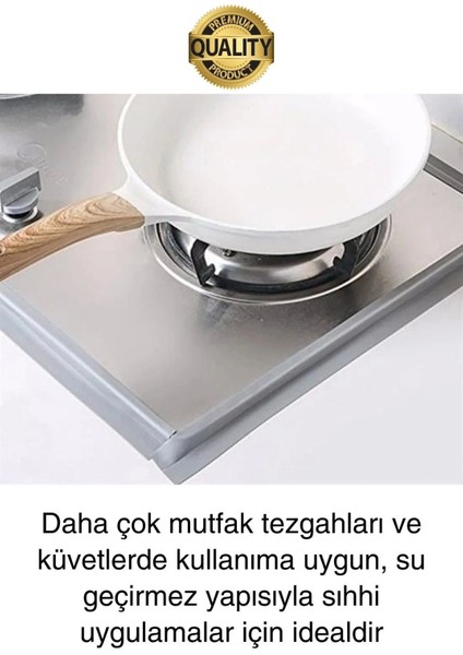 Premium Gri Ocak Tezgah Kenarı Banyo Mutfak Sızdırmaz Bant Su Geçirmez Küfe Dayanıklı 3,2 mt 3 Adet modelleri