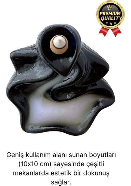 Özel Tasarım Seramik Siyah Geri Akış Şelale Tütsülük Buhardanlık Dekoratif El Yapımı Hediyelik Biblo fiyatları