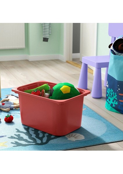 Kaliteli 3 Adet Plastik Oyuncak Saklama Kutusu 42 x 30 x 23 cm Ikea 3'lü Set Düzenleme Kutusu Bordo Kut fiyatları