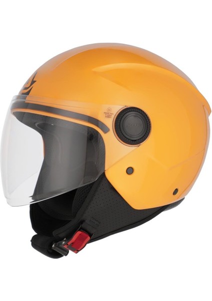 Jet Brezza Kask Sarı
