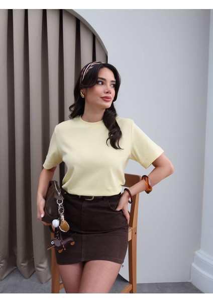 Likralı Bisiklet Yaka T-Shirt fiyatları