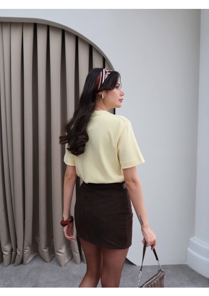 Likralı Bisiklet Yaka T-Shirt indirimleri