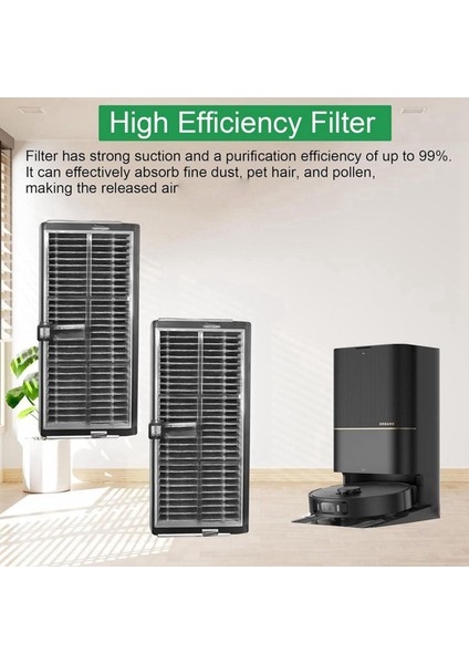 L10S Pro Ultra Heat / X40 X30 Robot Süpürge Için 8x Hepa Filtre (Yurt Dışından)