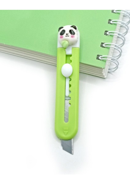 Mini Şekilli Falçata Maket Bıçağı - Tatlı Panda
