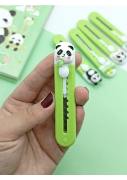 Mini Şekilli Falçata Maket Bıçağı - Tatlı Panda