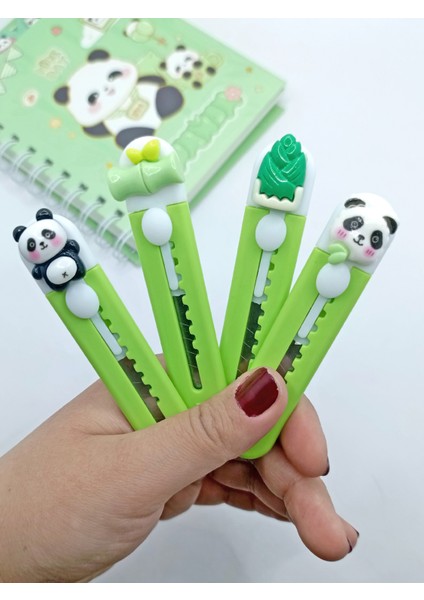 Mini Şekilli Falçata Maket Bıçağı - Tatlı Panda