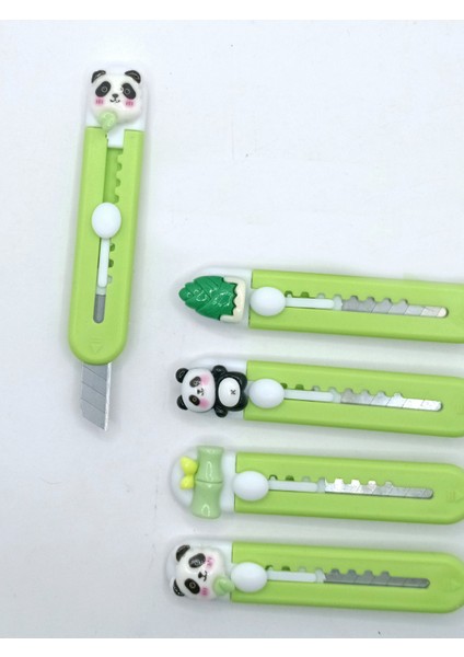 Mini Şekilli Falçata Maket Bıçağı - Tatlı Panda