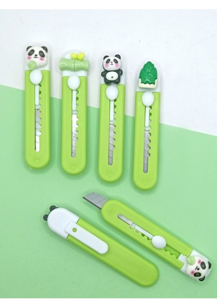 Mini Şekilli Falçata Maket Bıçağı - Tatlı Panda
