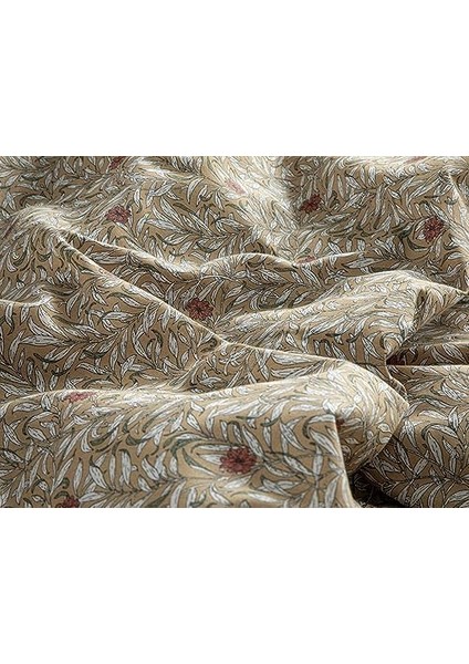 Home Pure Poppy Kolay Ütülenir Çift Kişilik Nevresim Seti 200X220 cm Bej