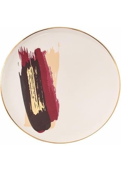 Dash Desen1 Düz Tabak 21CM