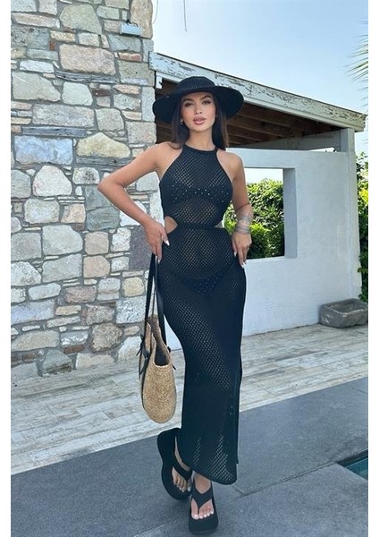 Aurelie Ajurlu Cut Out Elbise 2767