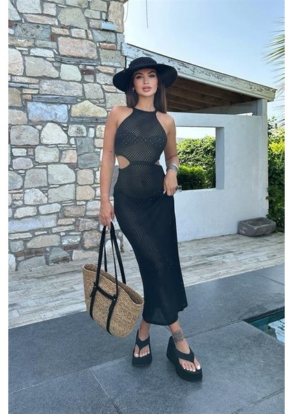 Aurelie Ajurlu Cut Out Elbise 2767