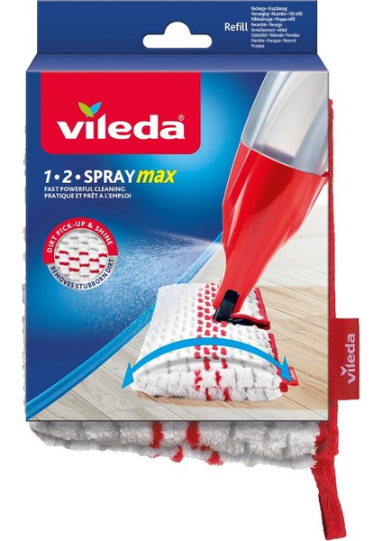 Spray & Clean Püskürtme Sileceği Yedek Kılıf, Zemin Sileceği Kılıfı, Püskürtme Fonksiyonlu Paspas Kılıfı, Çamaşır Makinelerine Uygun, Tekli Paket