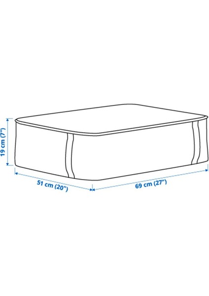 Premium Ürün Kaliteli Su Geçirmez Hurç 69 x 51 x 19 cm fırsatları