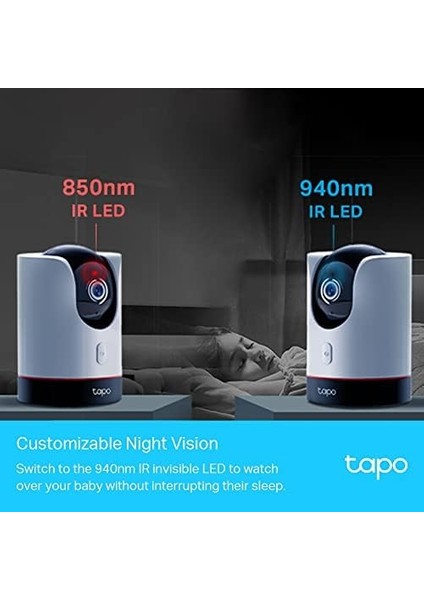 Tapo C225, 2k Qhd Wi-Fi Güvenlik Kamerası, Yapay Zeka Desteği, Hareket Tespit ve Takibi, 360°, Renkli Gece Görüşü, Çift Yönlü Sesli Iletişim, Bulut/yerel Depolama, Bebek Ağlaması Tespiti
