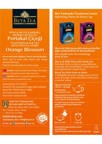 Fusion Portakal Çiçeği Çayı 75 Gr