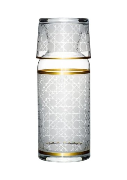 Başucu Sürahisi - Yatağınızın Yanında Bulunacak Gece Yarısı Içeceği Için Bardak ve Şişe - Cam Sürahi 500 Ml/bardak 220 ml - Güzel Hediye Kutusu (Ahenk)