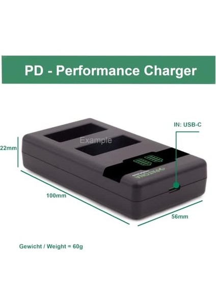 NP-FZ100 - Pd Performans Pil Şarj Cihazı (Maks. 1500MA) Usb-C Mini Çift LCD - Pd/qc Özellikli (161858)