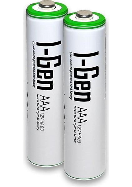 B139 2 Adet Aaa 900 Mah Şarj Edilebilir Ince Kalem Pil 1.2V Ni-Mh Şarjlı Pil
